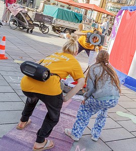 Tanzfreiraus auf dem Macht Spiele Festival in Bayreuth